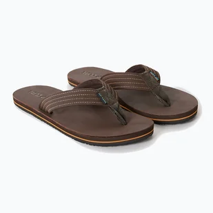 Japonki męskie Rip Curl Revival Leather Open Toe brown - Klapki i japonki męskie - miniaturka - grafika 1