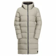 Płaszcze damskie - Damski płaszcz puchowy Jack Wolfskin FROZEN PALACE COAT W seal - L - miniaturka - grafika 1