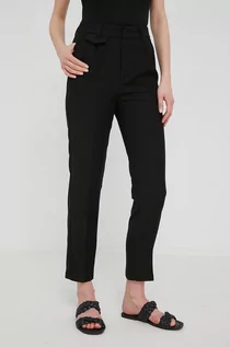 Spodnie damskie - Answear Lab Lab spodnie damskie kolor czarny fason chinos high waist - grafika 1