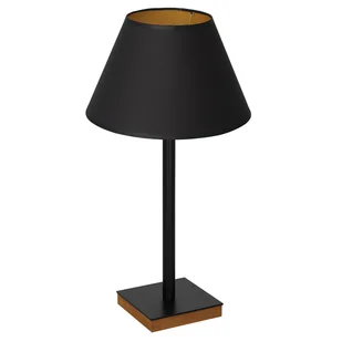 Luminex Table lamps 3760 Lampa stołowa lampka 1x60W E27 czarny/naturalny/złoty - Lampy stojące - miniaturka - grafika 1