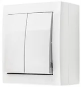 Wyłączniki światła i elektryczne - Simon Simon Aquaclick Łącznik świecznikowy z podświetleniem, 10 AX, 250 V biały ACW5L/11 ACW5L/11 - miniaturka - grafika 1