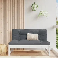 Sofy ogrodowe - vidaXL Sofa środkowa do ogrodu, biała, 120x80 cm, lite drewno sosnowe - miniaturka - grafika 1