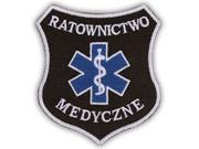 Odzież medyczna - Emblemat Ratownictwo Medyczne Tarcza Czarna - miniaturka - grafika 1