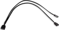 Kable komputerowe i do monitorów - Alphacool Alphacool Y-Splitter aRGB 3-Pin auf 2x 3-Pin 30cm - schwarz - miniaturka - grafika 1