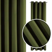 Zasłony - Euro Firany Zasłona 140 x 250 Dekoracyjna Adore Ciemna Zieleń 1202330 - miniaturka - grafika 1