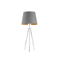 Lampy stojące - Lampka nocna do sypialni w stylu skandynawskim BERGEN GOLD - miniaturka - grafika 1