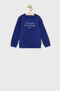 Bluzy damskie - Tommy Hilfiger Bluza dziecięca kolor granatowy z nadrukiem - grafika 1