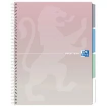 Kołozeszyt Oxford Projectbook B5 Mix Pastelowy kratka 80 kartek - Zeszyty szkolne - miniaturka - grafika 1