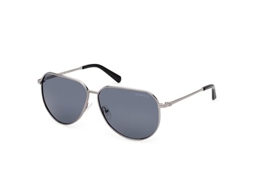 Guess GU00089 Okulary przeciwsłoneczne, Mężczyźni, Shiny Gunmetal (Wielobarwny), Jeden rozmiar