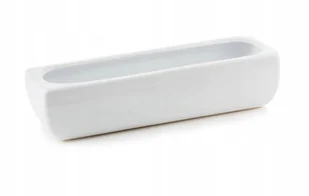 Osłonka biała prostokątna rynienka 31 cm - Donice - miniaturka - grafika 1