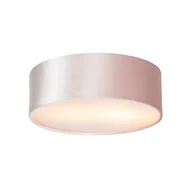 Oprawy, klosze i abażury - QAZQA Lampa sufitowa różowa 30 cm ze złotym wnętrzem - Drum - miniaturka - grafika 1