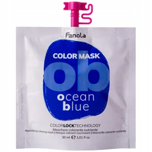 Fanola Color Mask Ocean Blue maska farbująca 30ml - Odżywki do włosów Fanola Color Mask Ocean Blue maska farbująca 30ml - Odżywki do włosów - miniaturka - grafika 2