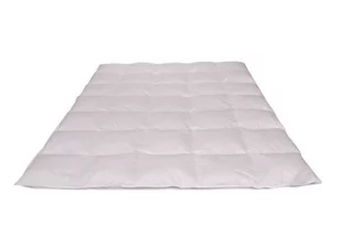 Kołdra z puchu  90% 200x220 Ekskluzywna 1100g kasetowa zimowa biała Piórex - Kołdry - miniaturka - grafika 1
