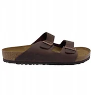 Klapki i japonki męskie - Birkenstock Arizona LEOI Habana 52531 Brązowe 48 - miniaturka - grafika 1