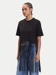 ONLY T-Shirt Zinna 15325262 Czarny Regular Fit - Koszulki i topy damskie - miniaturka - grafika 1