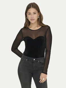 ONLY Bluzka Smooth 15360668 Czarny Slim Fit - Bluzki damskie - miniaturka - grafika 1