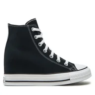 Trampki damskie - Trampki Converse Chuck Taylor All Star Wedge Platform A11909C Czarny - miniaturka - grafika 1