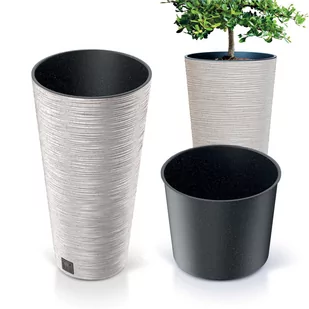 Doniczka Donica Ogrodowa Do Domu Na Taras Furu Slim Eco Wood Wysoka 48 Cm - Donice - miniaturka - grafika 1