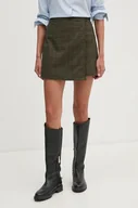 Spódnice - Pepe Jeans spódnica bawełniana DOROTHY kolor zielony mini rozkloszowana PL901150 - miniaturka - grafika 1