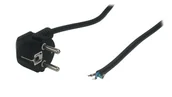 Kable komputerowe i do monitorów - Przewód zasilający CEE7 AC-EU 16A - POSAC-16/7/7L-30B czarny 3m - miniaturka - grafika 1