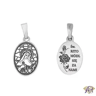 Wisiorki - Medalik srebrny Ag 925 Święta Rita MDC001R - miniaturka - grafika 1