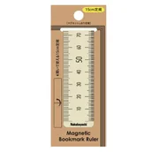 Zakładki do książek - Zakładka magnetyczna do książek 15cm kość słoniowa - Nakabayashi - miniaturka - grafika 1