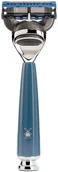 Maszynki do golenia i wkłady - Muhle Rytmo maszynka na wkłady Gillete Fusion w kolorze niebieskiej stali (R228F) - miniaturka - grafika 1