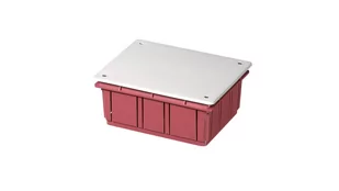 elettrocanali Puszka podtynkowa z pokrywą seria 350 160x130x70 czerwony-biały EC350C5 EC350C5 - Rozdzielnie elektryczne - miniaturka - grafika 1