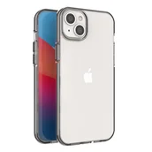 Etui i futerały do telefonów - Spring Case etui iPhone 14 Plus silikonowy pokrowiec z ramką czarne - miniaturka - grafika 1