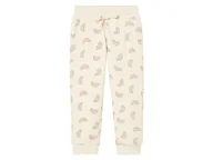 Spodnie i spodenki dla dziewczynek - lupilu® Spodnie dresowe niemowlęce (Biały we wzory, 110/116) - miniaturka - grafika 1
