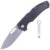 Noże - Nóż składany Maserin Nimrod Carbon Fiber, Stonewashed M390 by Tommaso Rumici (480/CN) - miniaturka - grafika 1