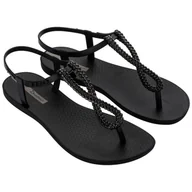 Sandały damskie - Sandały Ipanema Class Twist 83658 BC909 czarne - miniaturka - grafika 1