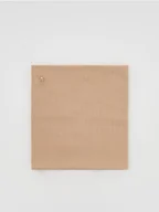 Apaszki i szaliki damskie - Reserved - Komin z aplikacją - beżowy - miniaturka - grafika 1