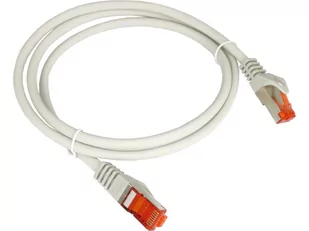 Patch-cord S/FTP kat.6A LSOH 0.25m szary ALANTEC  - ALANTEC - Kable miedziane - miniaturka - grafika 1