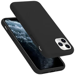 Pokrowiec Do Apple iPhone 11 PRO Etui w LIQUID CZARNY TPU Silikon Case Cover Obudowa Ochronny Cadorabo - Etui i futerały do telefonów - miniaturka - grafika 1