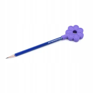 Gryzak ARK Pencil Flower, Kwiatek na Ołówek Fioletowy XXT - Gryzaki dla dzieci - miniaturka - grafika 1