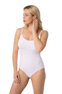Komplety bielizny - Body damskie na cienkich ramiączkach Holly białe  XL - miniaturka - grafika 1