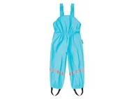 Spodnie i spodenki dla chłopców - Playshoes Spodnie przeciwdeszczowe dziecięce dla dziewczynki / chłopca, na szelkach z odblaskami (Turkusowy, 110/116) - miniaturka - grafika 1