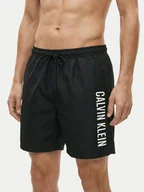 Kąpielówki męskie - Calvin Klein Swimwear Szorty kąpielowe LV00N61047 Czarny Regular Fit - miniaturka - grafika 1