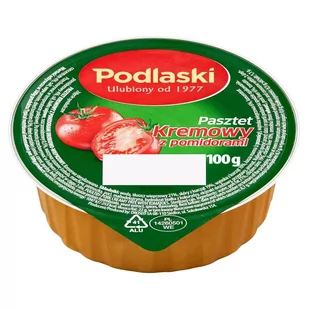 Podlaski Pasztet kremowy z pomidorami 100 g - Pasztet i przetwory mięsne - miniaturka - grafika 1