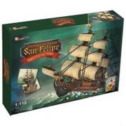 Puzzle - Cubicfun PUZZLE 3D Żaglowiec The Spanish Armada San Felipe WZCUBD0CC002999 - miniaturka - grafika 1