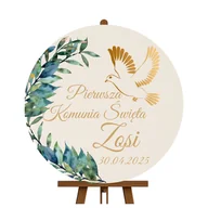 Pamiątka Pierwszej Komunii Świętej - Tablica Powitalna Komunia Święta Personalizacja - miniaturka - grafika 1