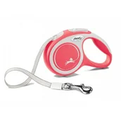 Smycze dla psów - FLEXI New Comfort, taśma 3m, rozm. XS do 12kg, czerwona - miniaturka - grafika 1