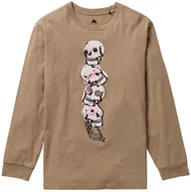 Koszulki męskie - t-shirt BURTON REWIND LS TEE Summit Taupe - miniaturka - grafika 1