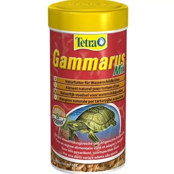 Tetra gammarus Mix (naturalny podszewka z Bach flohk rebsen i anchovies do wody żółwi), 250 ML Dose