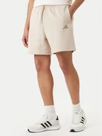 Spodenki męskie - adidas Szorty sportowe Future Icons Small Logo KD7659 Beżowy Regular Fit - miniaturka - grafika 1