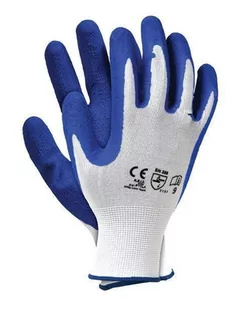 WYTRZYMAŁE RĘKAWICE ROBOCZE BHP POWLEKANE LATEKSEM RTELA WN 10 - Rękawiczki - miniaturka - grafika 1