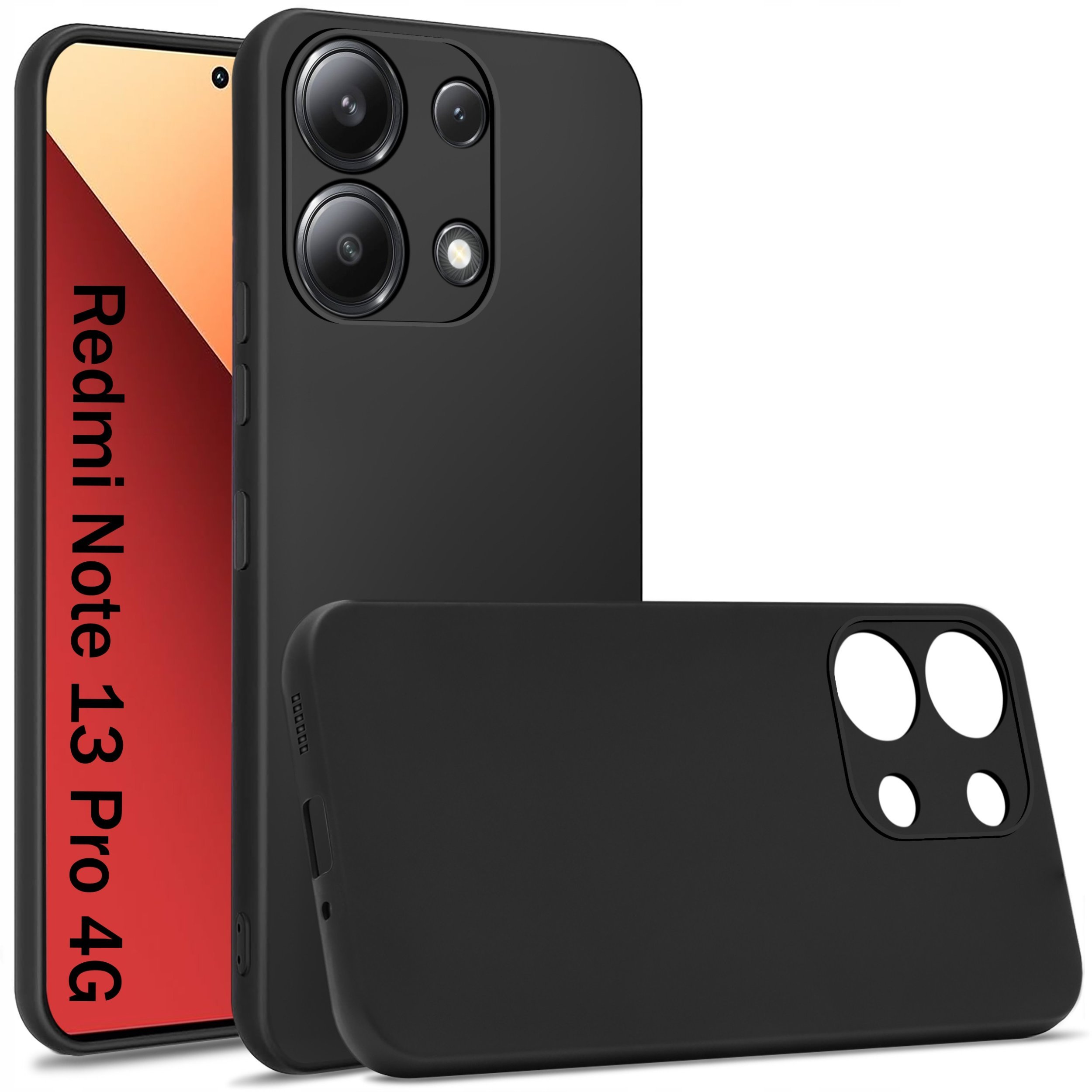 Etui do Xiaomi Redmi Note 13 Pro 4G SILIKON MATT + SZKŁO OCHRONNE 9H