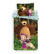 Pościel dla dzieci - Dziecięca pościel bawełniana Masza i niedźwiedź Strawberry, 140 x 200 cm, 70 x 90 cm - miniaturka - grafika 1