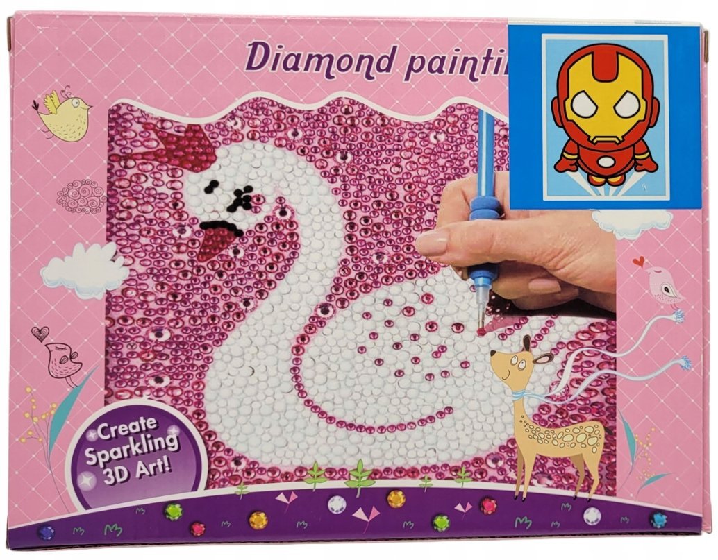 HAFT diamentowy 5D MOZAIKA obrazek ramka ZESTAW DIY 15 x 20 cm